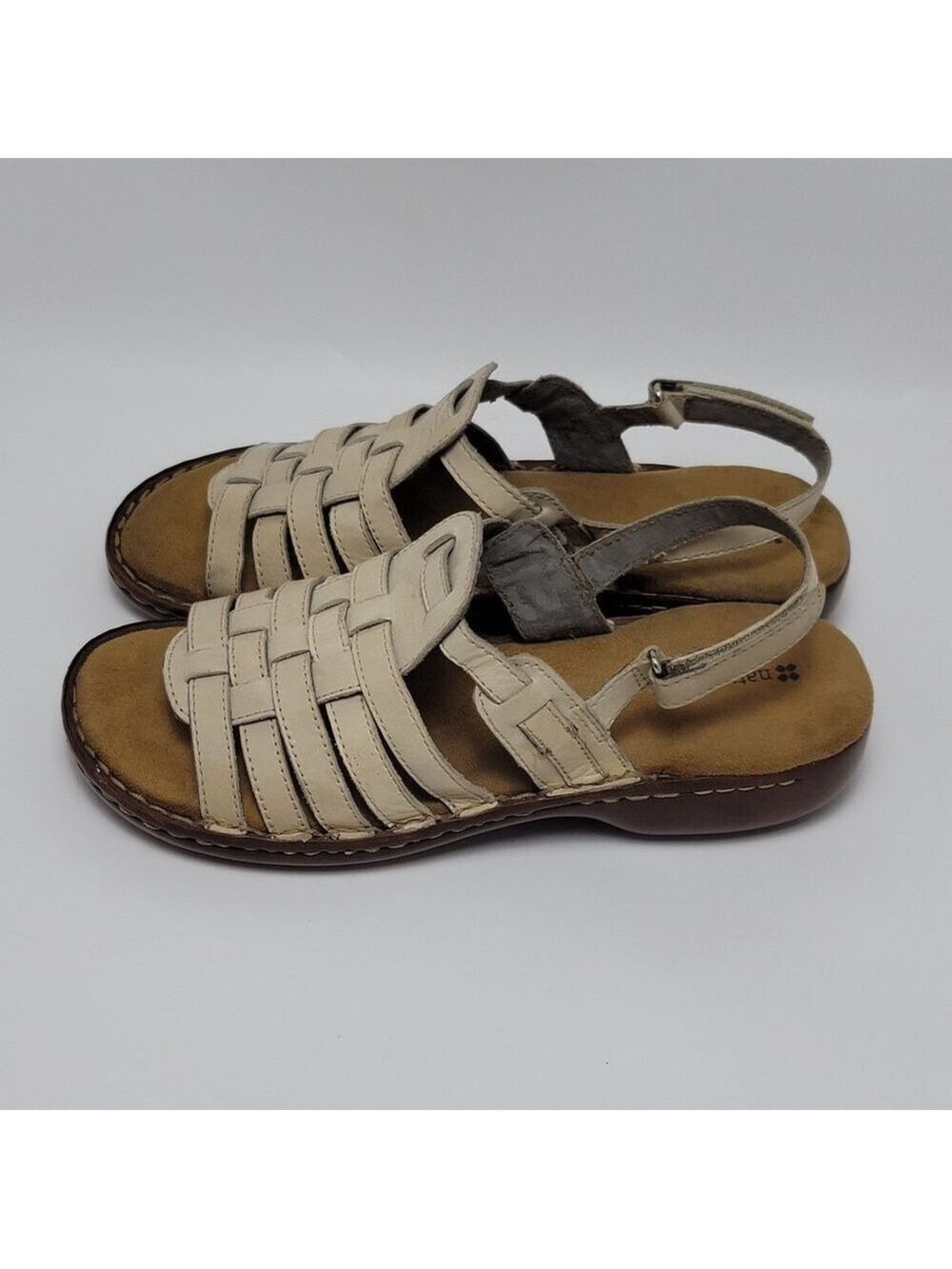 Naturalizer Pompano Leather Fisherman Slingback Casual Comfort Sandals Size 8.5 - Picture 2 of 11